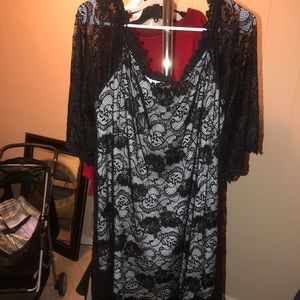 Black lace dress